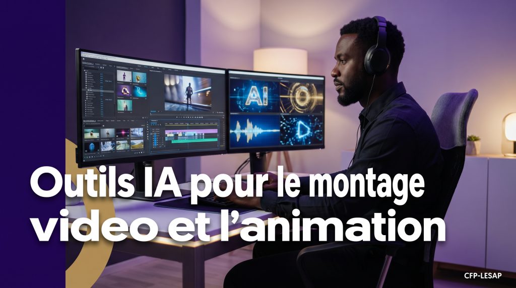 Cours en ligne Outils IA pour le montage vidéo et l'animation - CFP-LESAP
