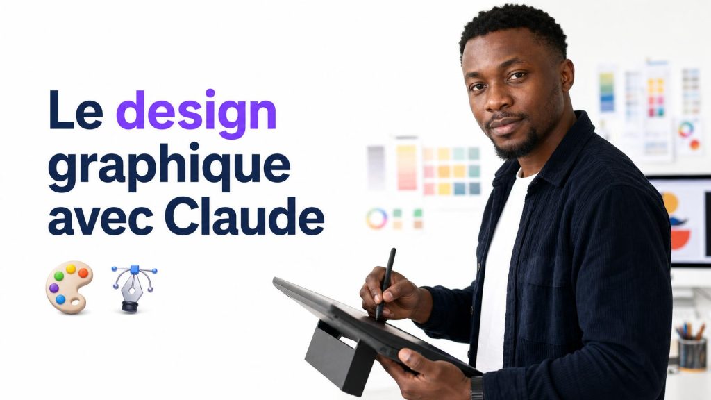Le design graphique avec Claude — couverture du cours